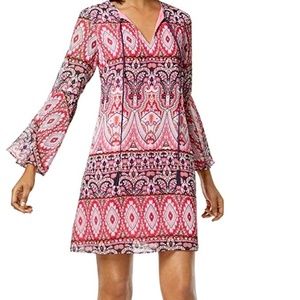 Vince Camuto Women's Printed Bell Sleeves